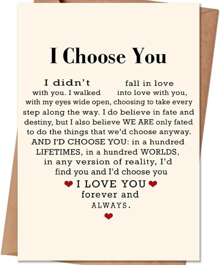 HEJOYN Valentine's Card - Perfect for Couples, Husbands, Wives & More - Enjoy 40% Off!