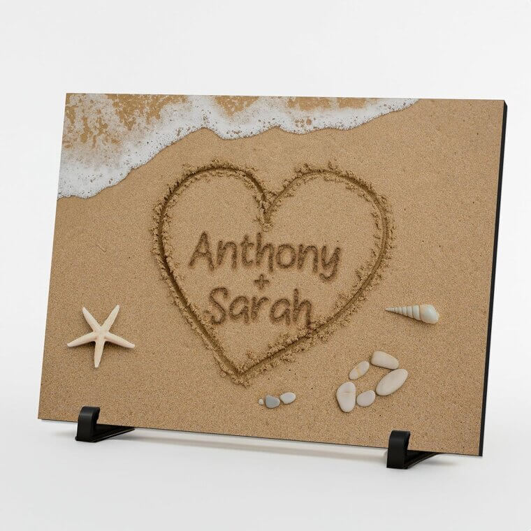 Custom Couple Heart Sign - Perfect Personalized Gift for Lovers 