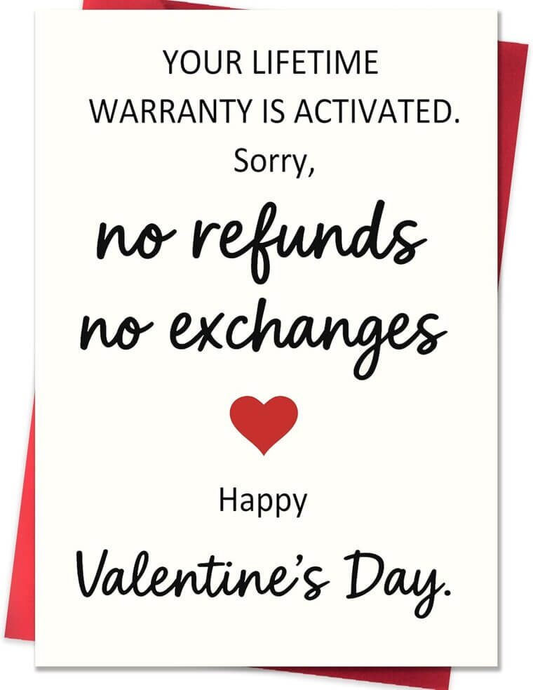 Funny Valentine Card for Him or Her - A Comical Love Gesture - 29% Off!