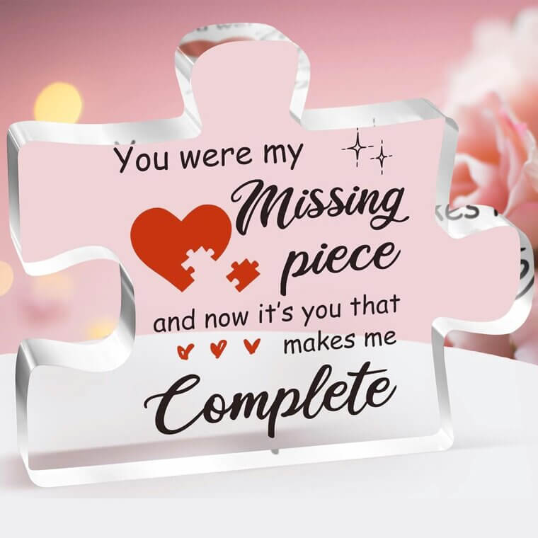Puzzle Acrylic Plaque - Perfect Gift for Couples, Girlfriend, Boyfriend 