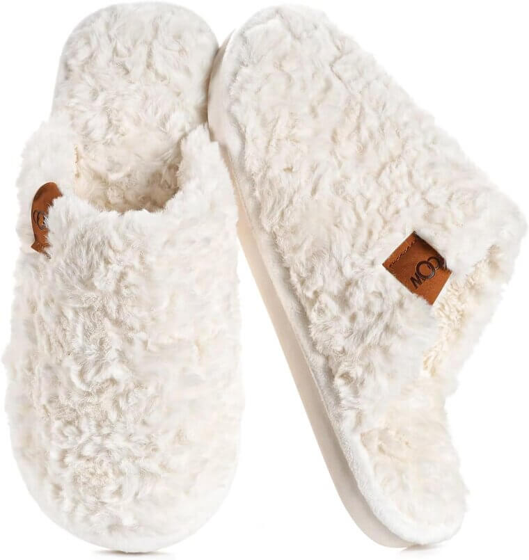 OOW Fuzzy Slippers - Cozy Indoor Comfort with Memory Foam - Don’t Miss the 48% Discount!