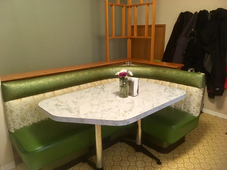 Built-In Breakfast Nooks With Vinyl Benches