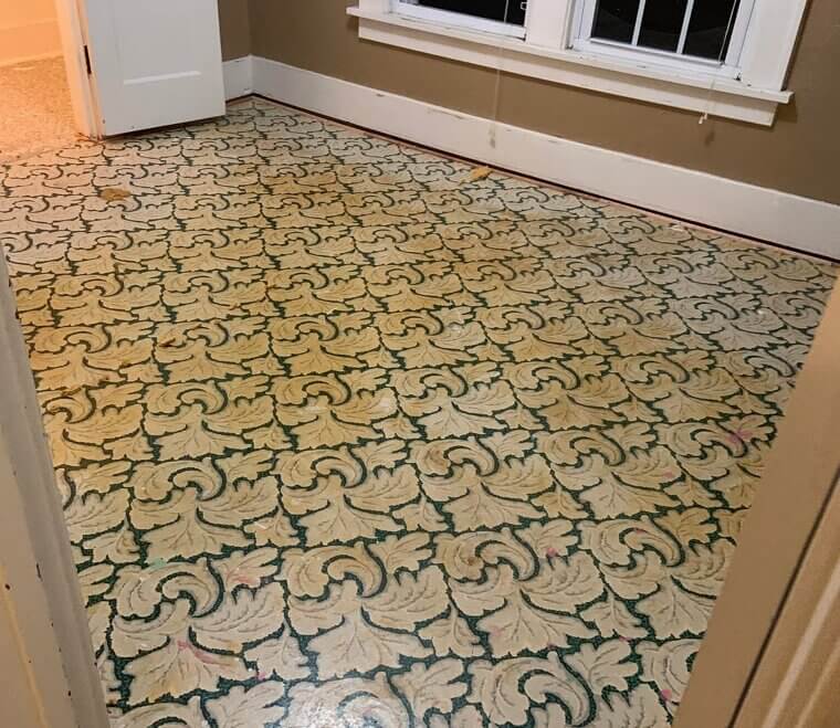 Patterned Linoleum Flooring