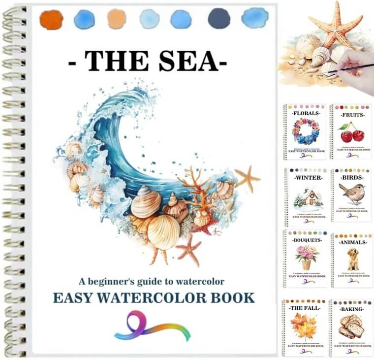 Watercolor Workbooks: Easy Nature Scenes for Creative Fun 