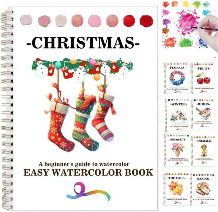 Watercolor Workbooks - Beginner-Friendly Art Kit for Creative Exploration 