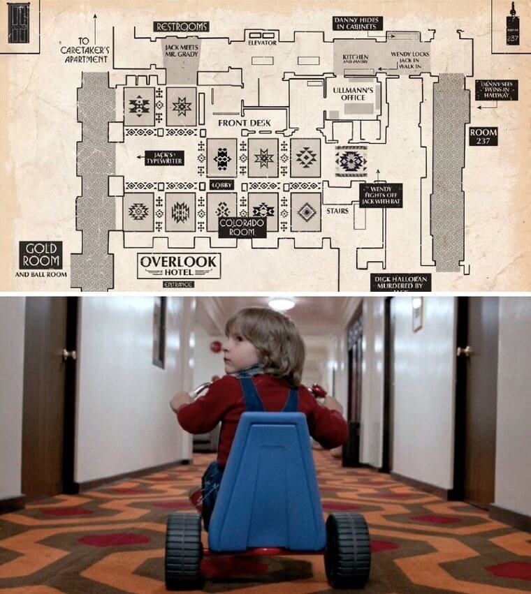 An Impossible Floor Plan In The Hotel In The Shining