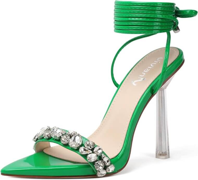 Vivianly Stiletto Heels - Elevate Your Style with Rhinestone Elegance - Don’t Miss the 21% Discount!