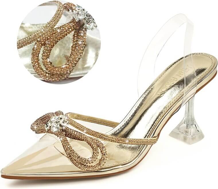 JENN ARDOR Sparkly Heels - Perfect for Weddings & Parties - Now 50% Off!