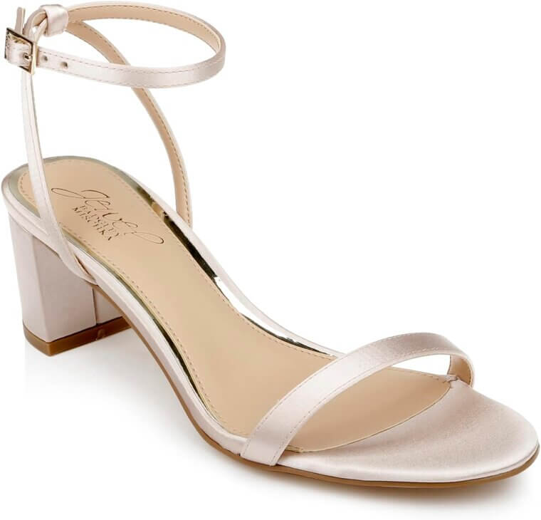 Jewel Mischka Sandal - Stylish Low Block Heel Sandals - Now 15% Off!