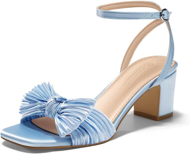 Coutgo Bow Heels - Elegant Comfort for Your Special Day - Don’t Miss the 50% Discount!