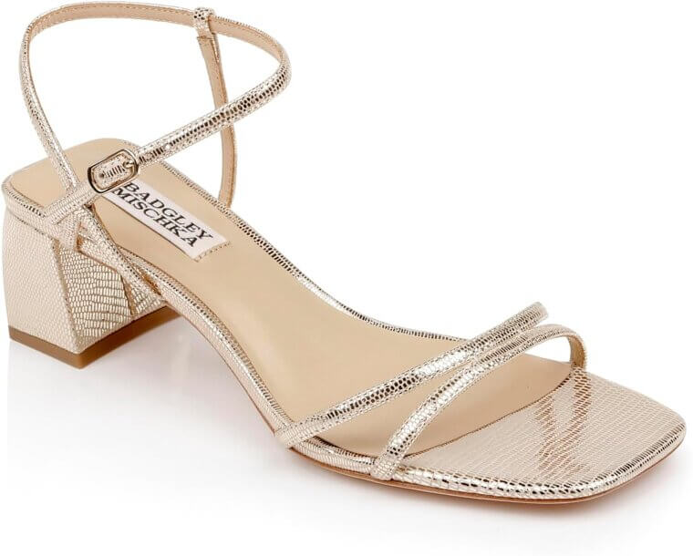 Badgley Mischka Carlota Sandal - Strappy Elegance with Low Block Heel - Don’t Miss the 57% Discount!