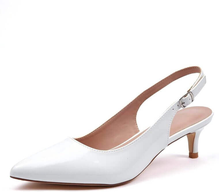GENSHUO Kitten Heels - Elegant Slingback Pumps for Every Occasion - Enjoy 28% Off!