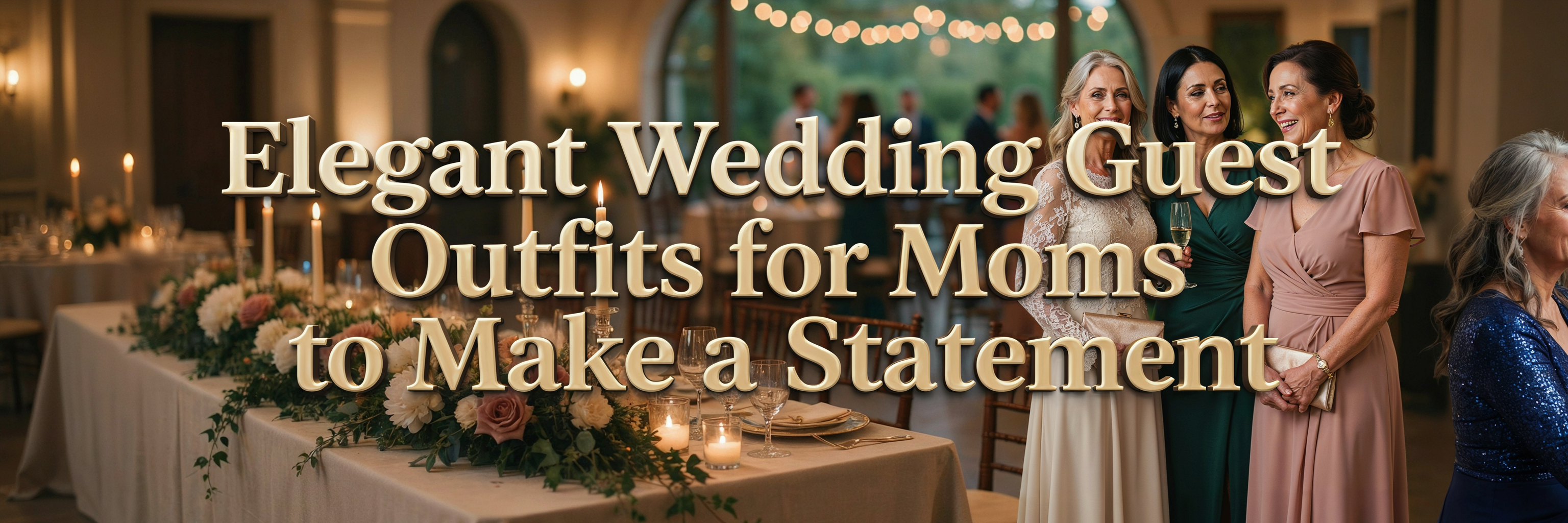 Elegant Wedding Guest Outfits for Moms to Make a Statement