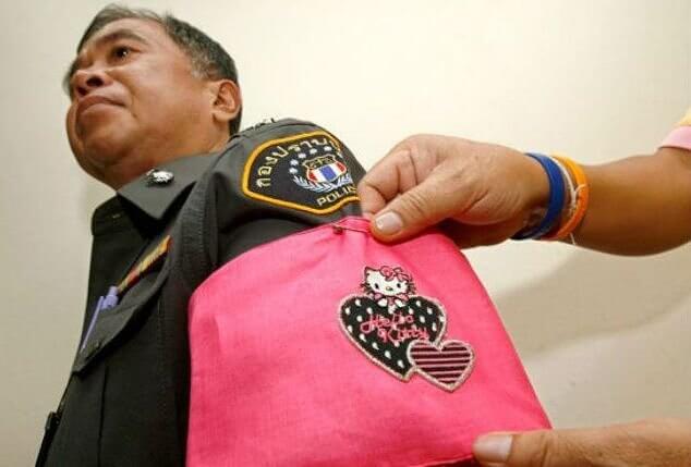 Officers in Thailand Wear Hello Kitty Armbands as Punishment