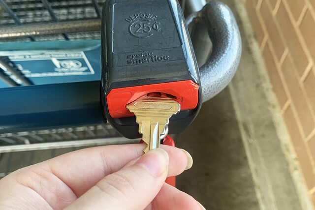 The Back of the Key Doubles as a Quarter