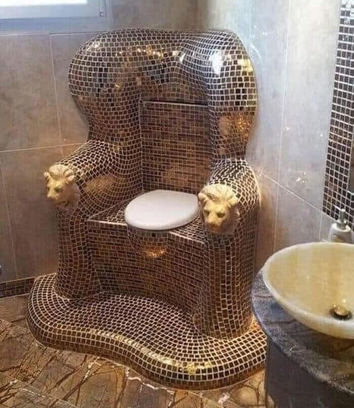 This Toilet Is Reserved for a Royal Mess