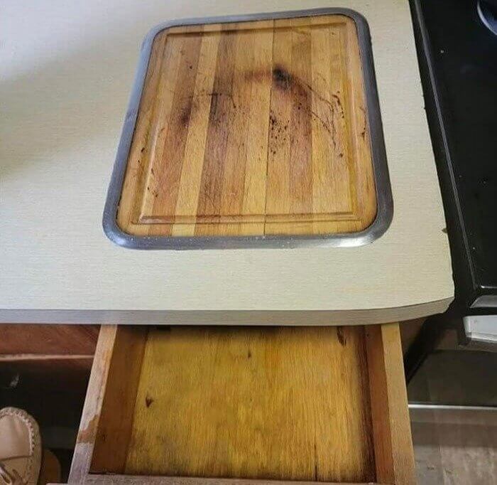 This Permanently Installed Cutting Board Will Never Be Used