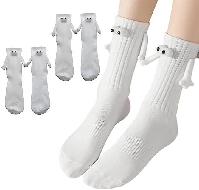Magnetic Holding Hands Socks - Perfect Funny Gift for Couples & Friends - Now 17% Off!