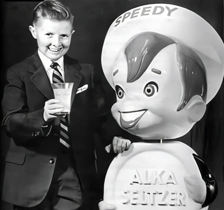 Dick Beals as Speedy Alka-Seltzer in "Alka-Seltzer Commercials," Gumby and Davey in "Davey and Goliath. "