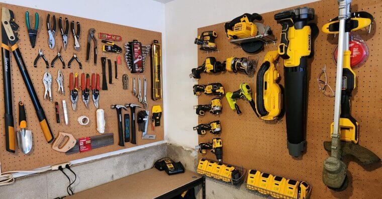 Pegboard Tool Walls