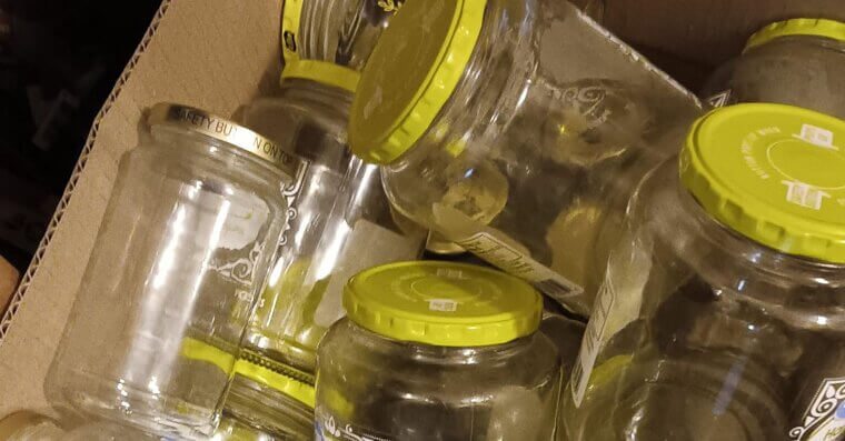 Glass Jars of Bolts