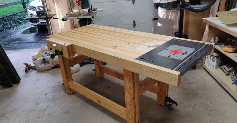 Workbench With a Vise Grip