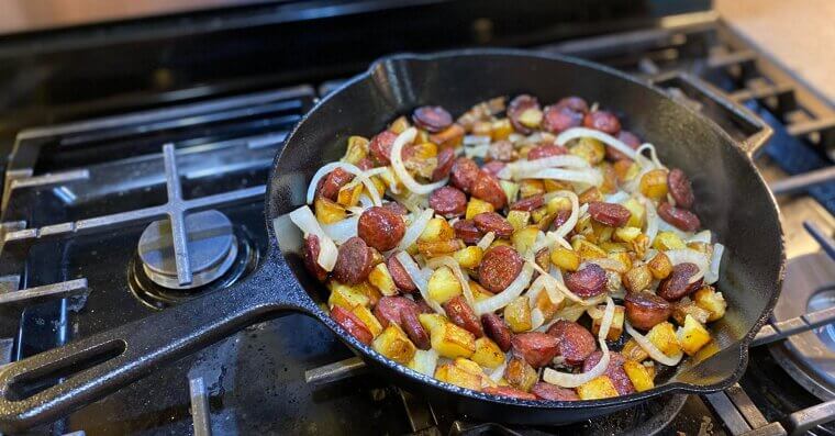 Creamy Sausage Potato Bake