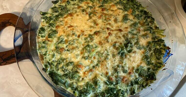 Creamed Spinach Casserole