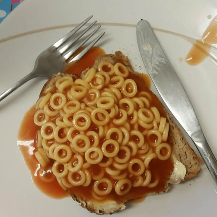 Spaghetti on Toast