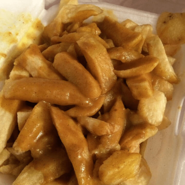 Chips and Curry Sauce