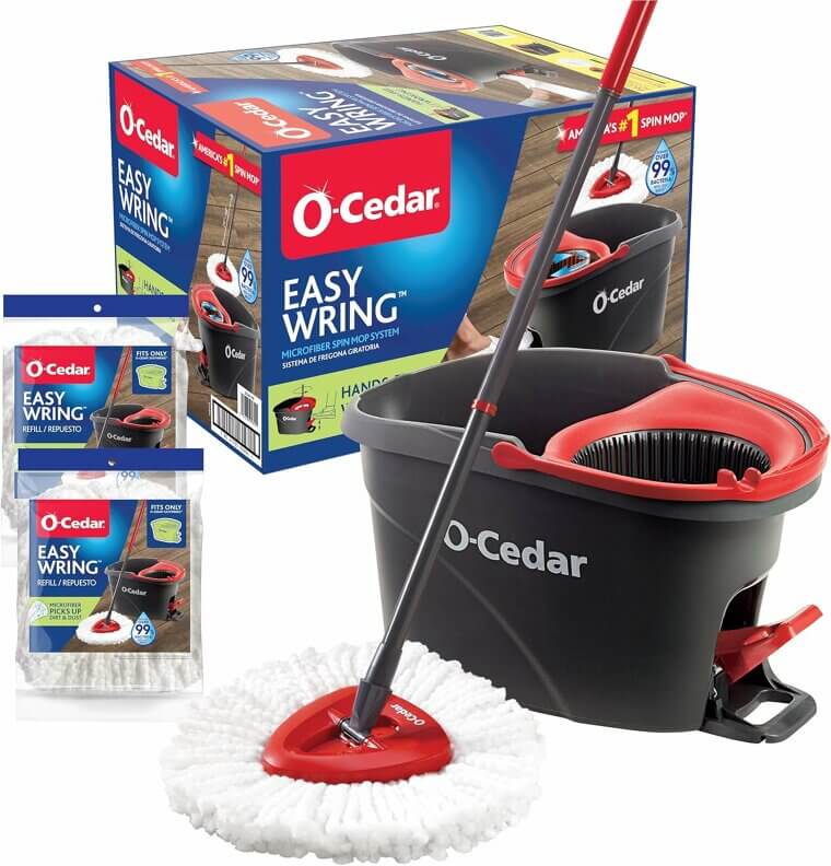 Revolutionize Cleaning with EasyWring Mop & Bucket! 