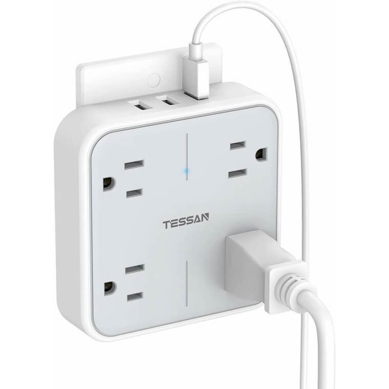 Elevate Your Charging Game with TESSAN Plug Extender Now 6% Off!