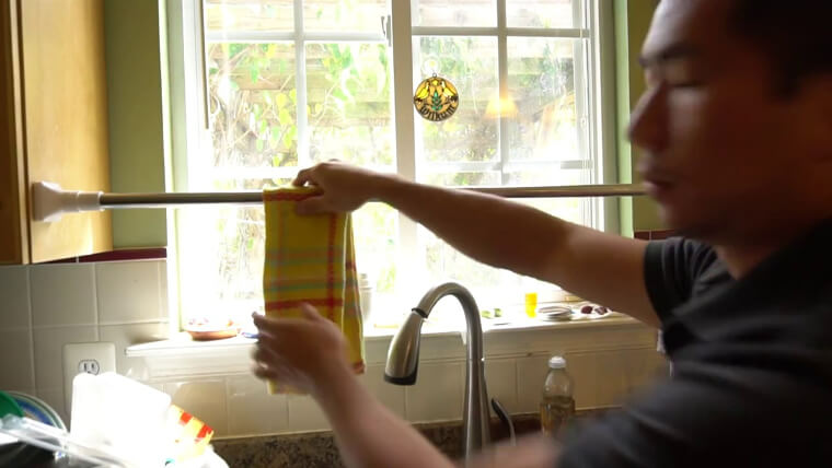 Create a Kitchen Towel Rack