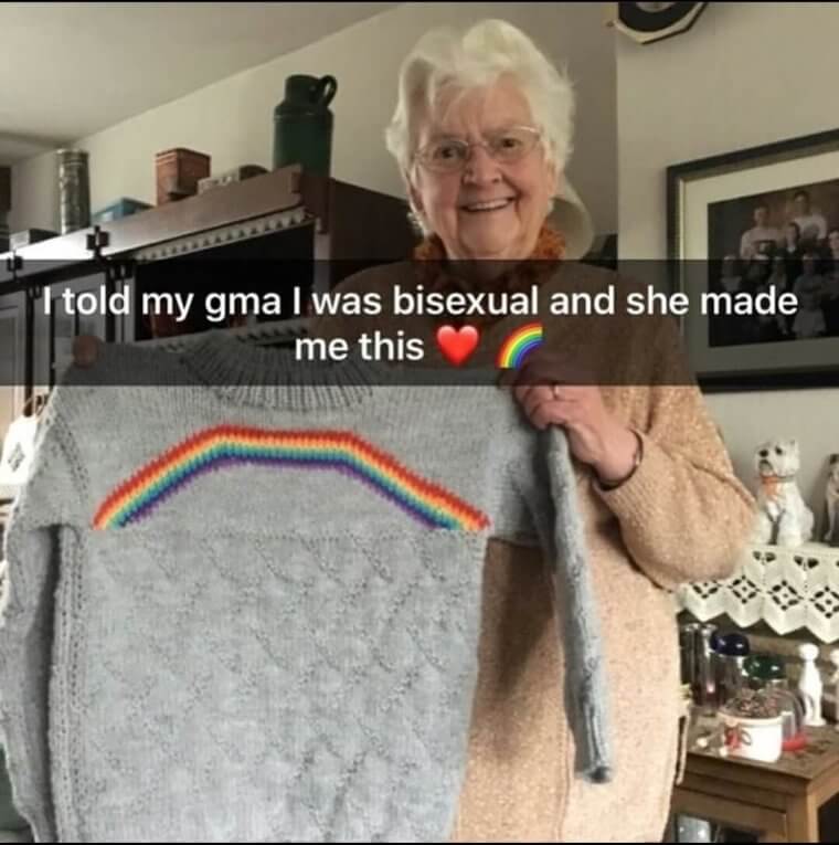 "That's One Pride-Filled Grandma!"