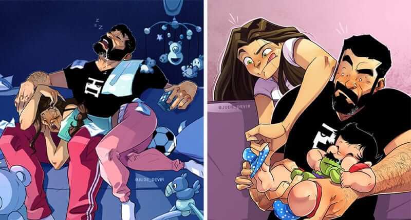 30+ Hilariously Relatable Illustrations About Pregnancy And Life With A Newborn