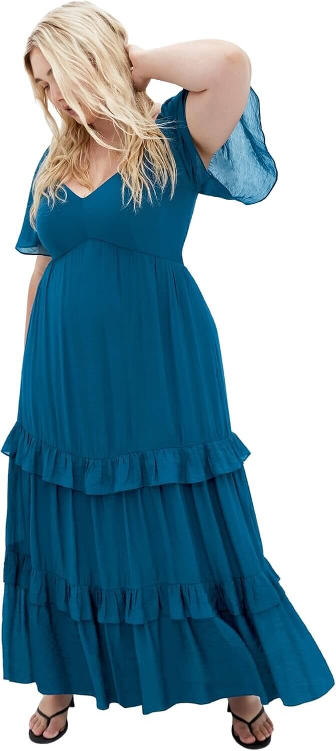 City Chic Marci Maxi - Boho Elegance with Pockets - Don’t Miss the 57% Discount!