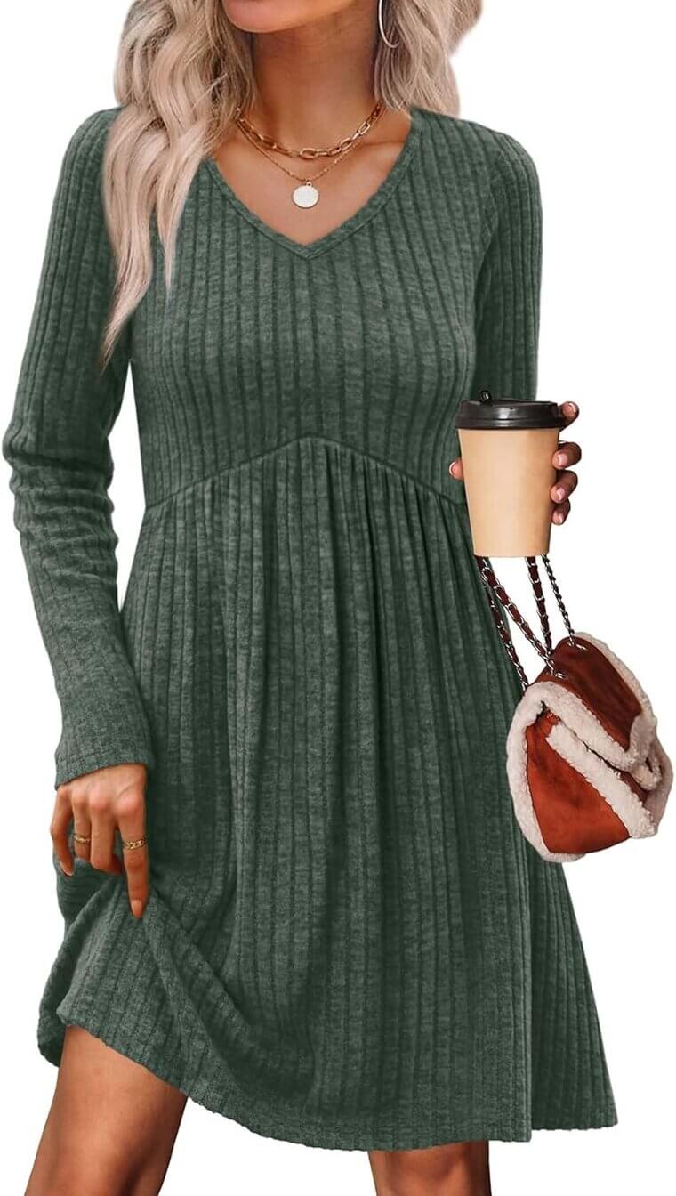 OFEEFAN Sweater Dress - Festive Comfort for All Seasons! 
