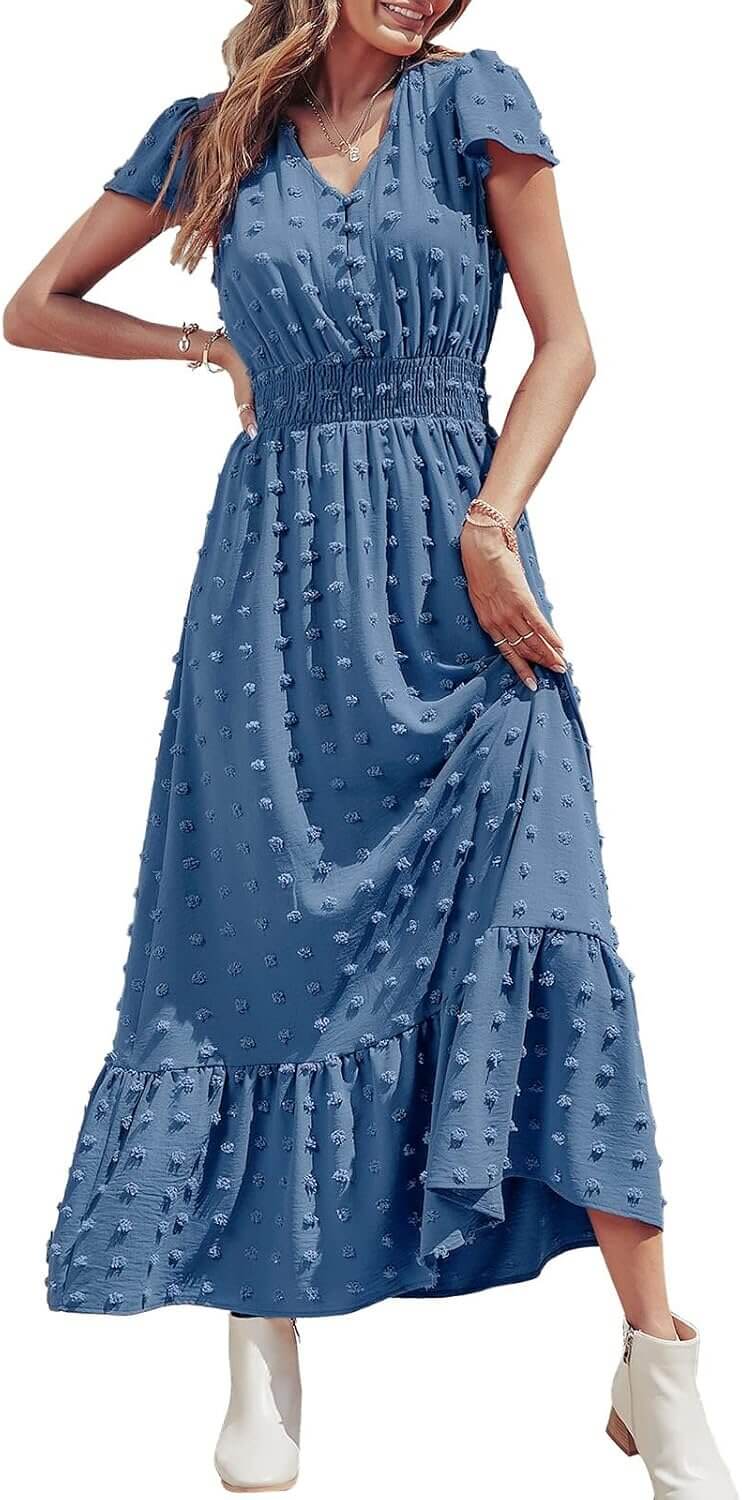 PRETTYGARDEN Summer Maxi Dress - Flowy Elegance for Every Occasion - Now 15% Off!