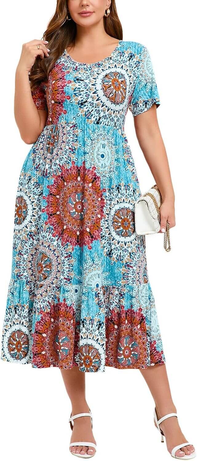 LARACE Maxi Dress - Stylish Plus Size Summer Wear with Pockets - 28% Off!