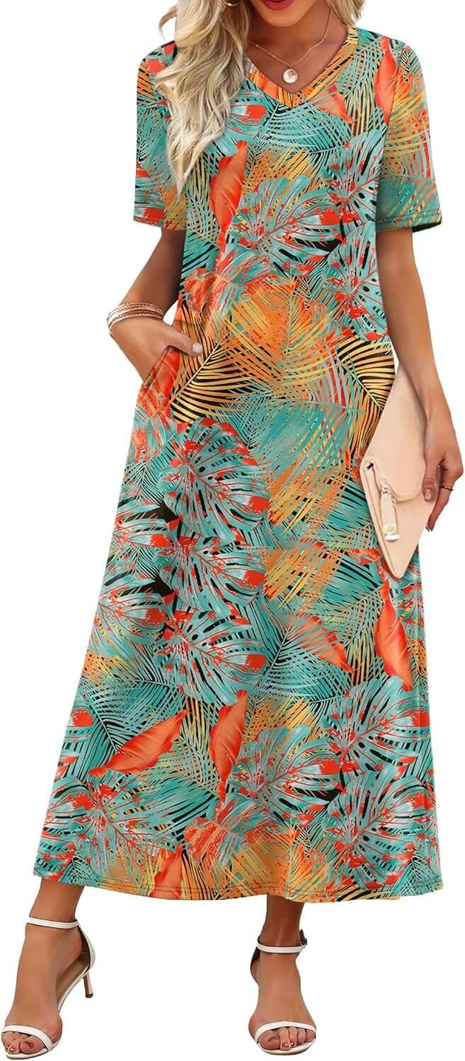WIHOLL Maxi Dress - Perfect for Beach Vacations and Summer Fun - Now 35% Off!