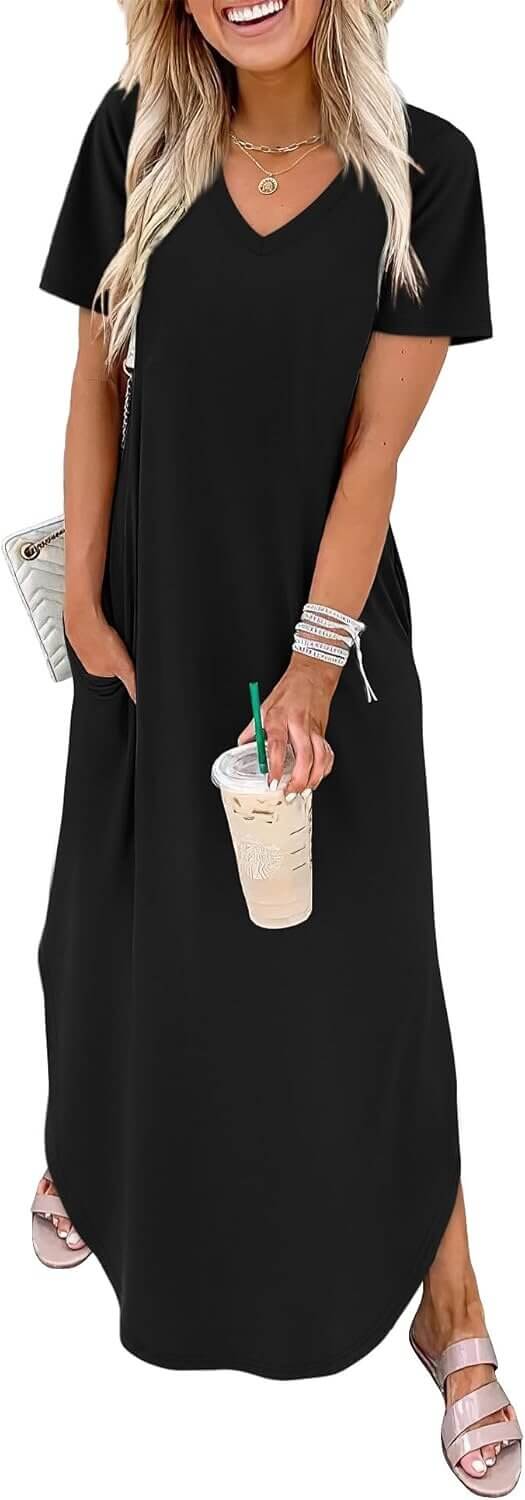 WIHOLL Maxi Sundress - Perfect Summer Style with Pockets - Now 43% Off!