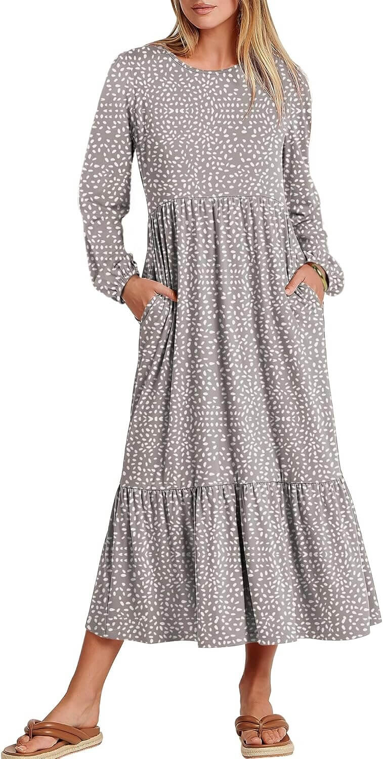 ANRABESS Midi Dress - Stylish Comfort for Fall - 5% Off!