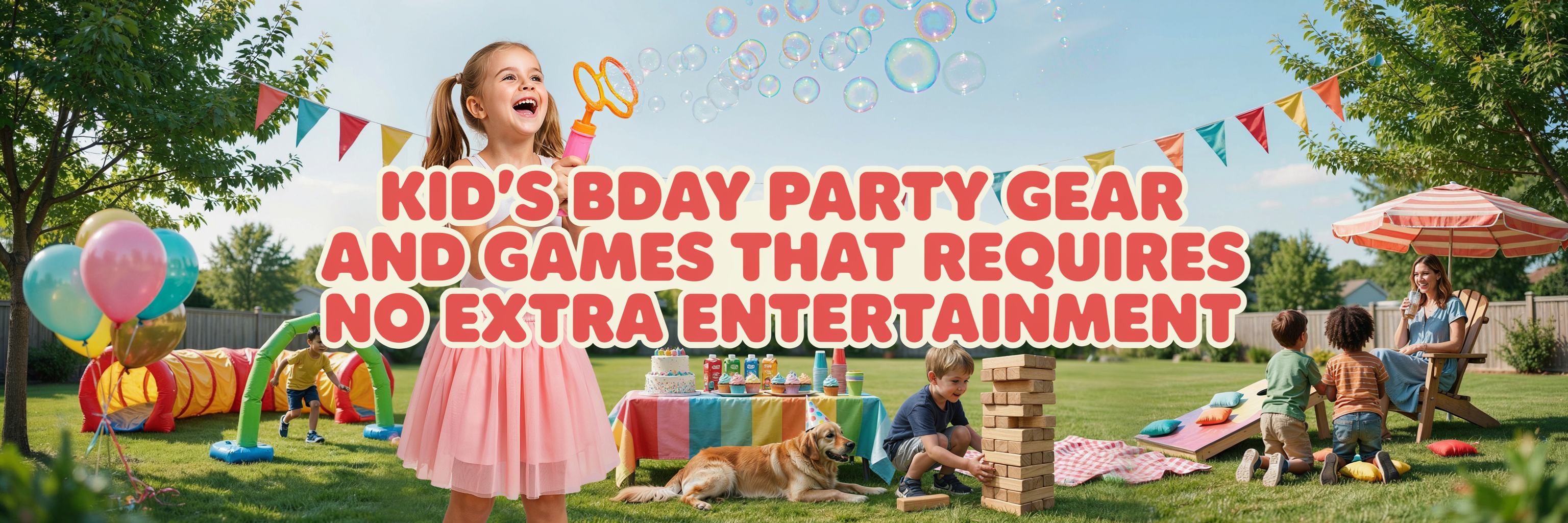 Kid's Bday Party Gear And Games That Requires No Extra Entertainment