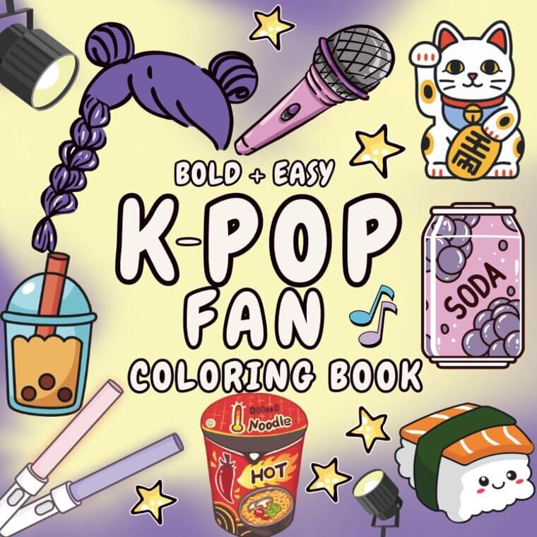 K-Pop Coloring Book: Fun for Teens and Fans - Now  Off!