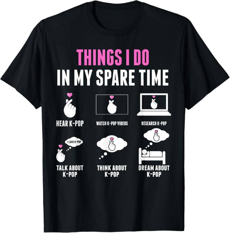 Kpop Merch T-Shirt - Perfect for K-pop Fans! 