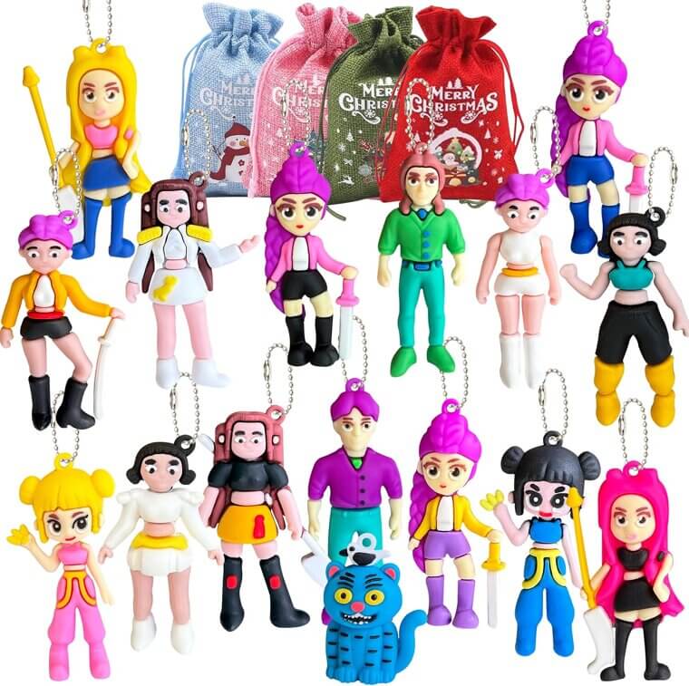 Mini Resin Doll Charms - Perfect Backpack Decor! 