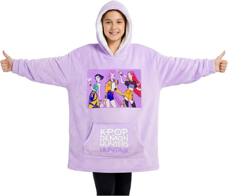 KPop Demon Hunters Hoodie - Cozy Fleece Fun for Girls - Don’t Miss the 16% Discount!