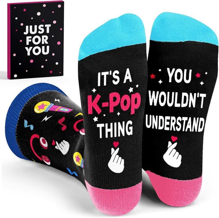 VICRAZY Kpop Socks - Cute Korean Gifts for Teens - Perfect Stocking Stuffers - Now 20% Off!