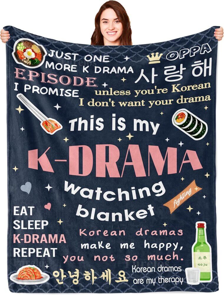 Korean Drama Blanket - Cozy Gift for K-Drama Lovers - Now 31% Off!
