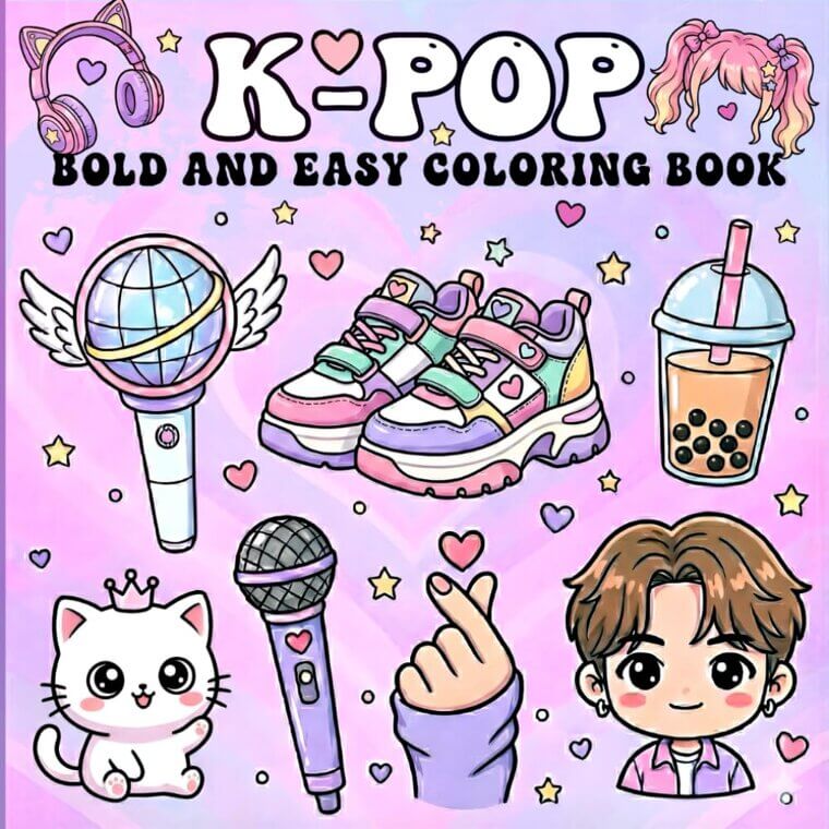 K-POP Coloring Book: Fun Korean Music-Inspired Art for All Ages 